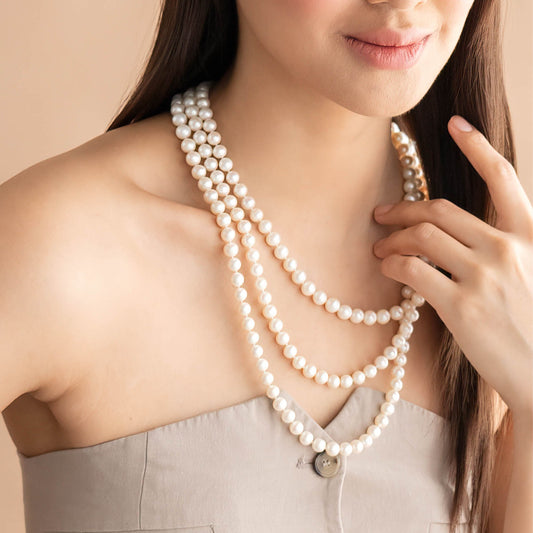 Long Freshwater Pearl Necklace